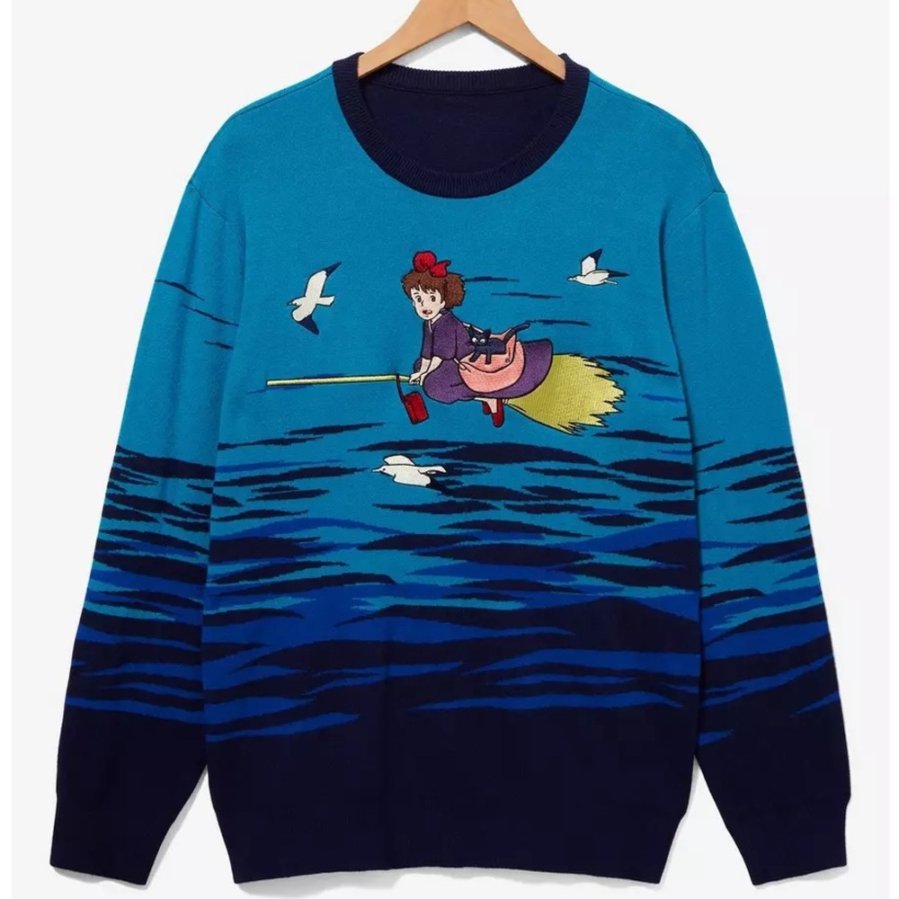 Unisex Studio Ghibli‎ Kiki's Delivery Service Kiki Flying Sweater BoxLunch
